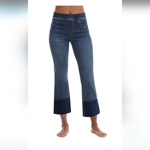 Spanx cropped jeans size large new with tags